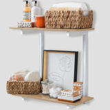 2-Tier Premium Shelving Kit, Light Oak