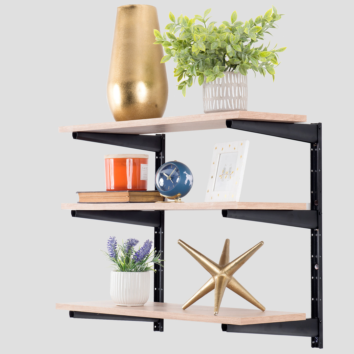 Heavy Duty Indoor Shelving Kit - 3-Tier