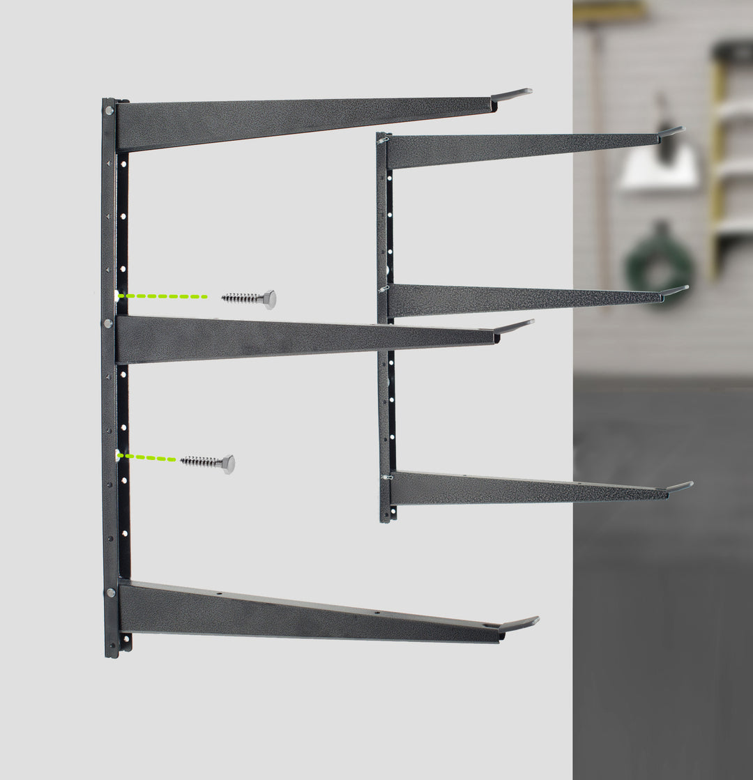 3-Tier Heavy Duty Wall Storage Rack (Two-Pack) – Delta Cycle