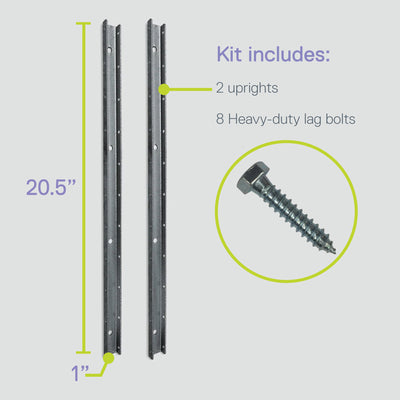 Heavy Duty Wall Storage Rack Uprights (Spare)