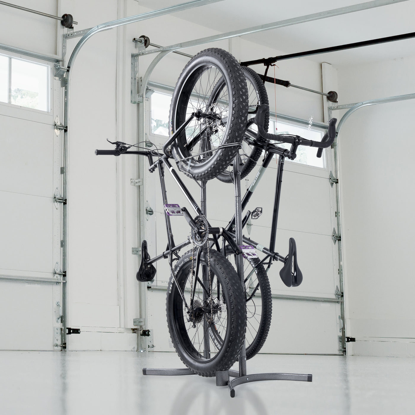 Heavy Duty Two Bike Upright Stand