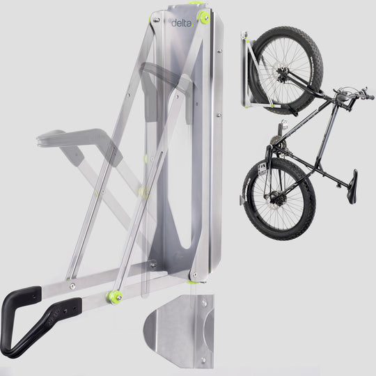bicycle pedal wall mount Delta Pivot Bike Storage Rack Black