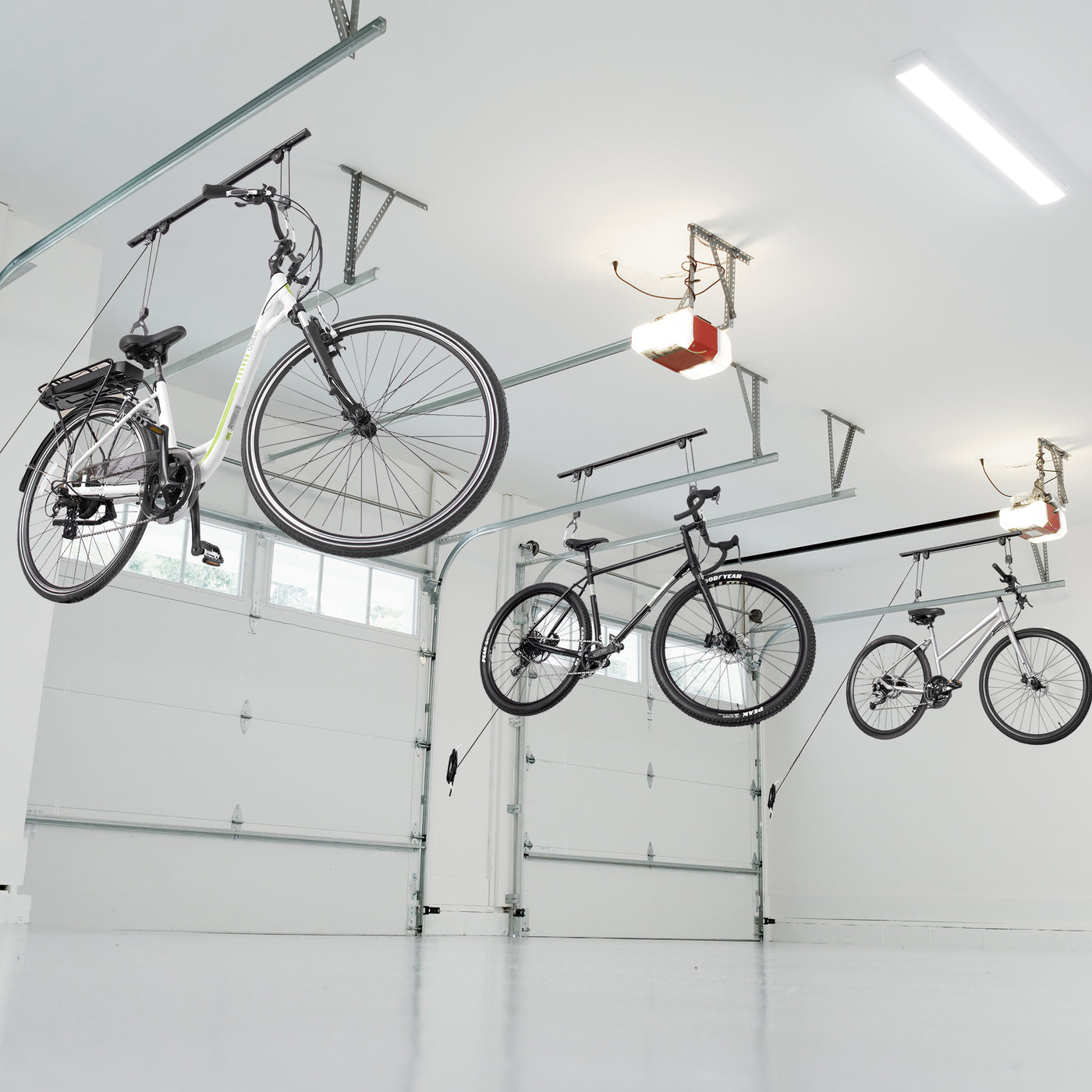 Single Bike Ceiling Hoist Pro with Straps