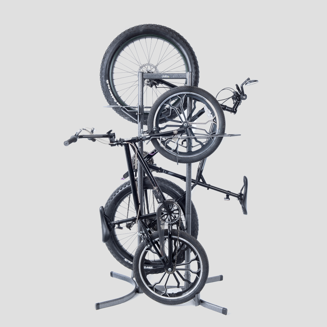 Heavy Duty Two Bike Upright Stand