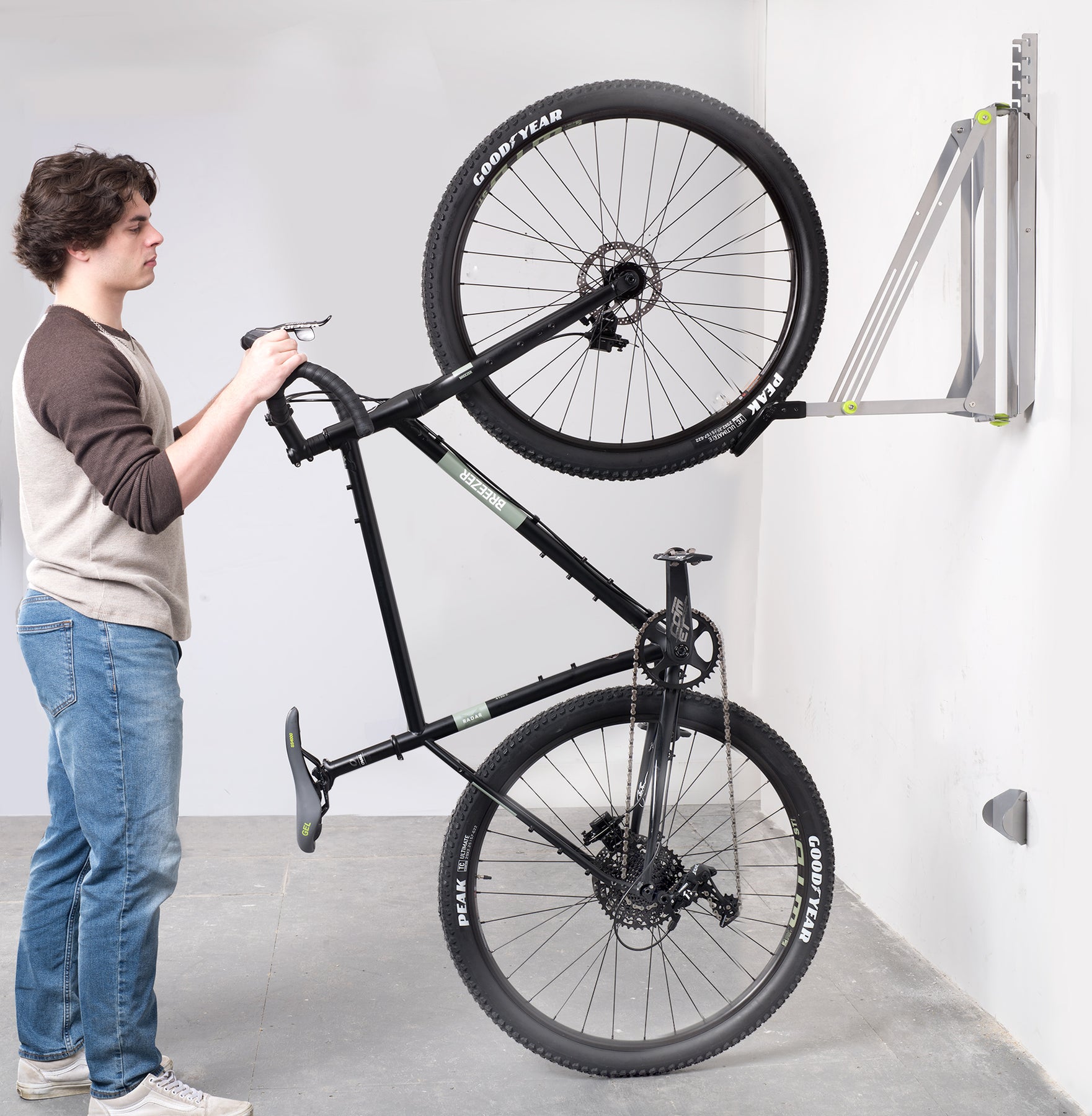Rotating Bike Rack Pivot Rack Bike Floor Stand | Delta Cycle