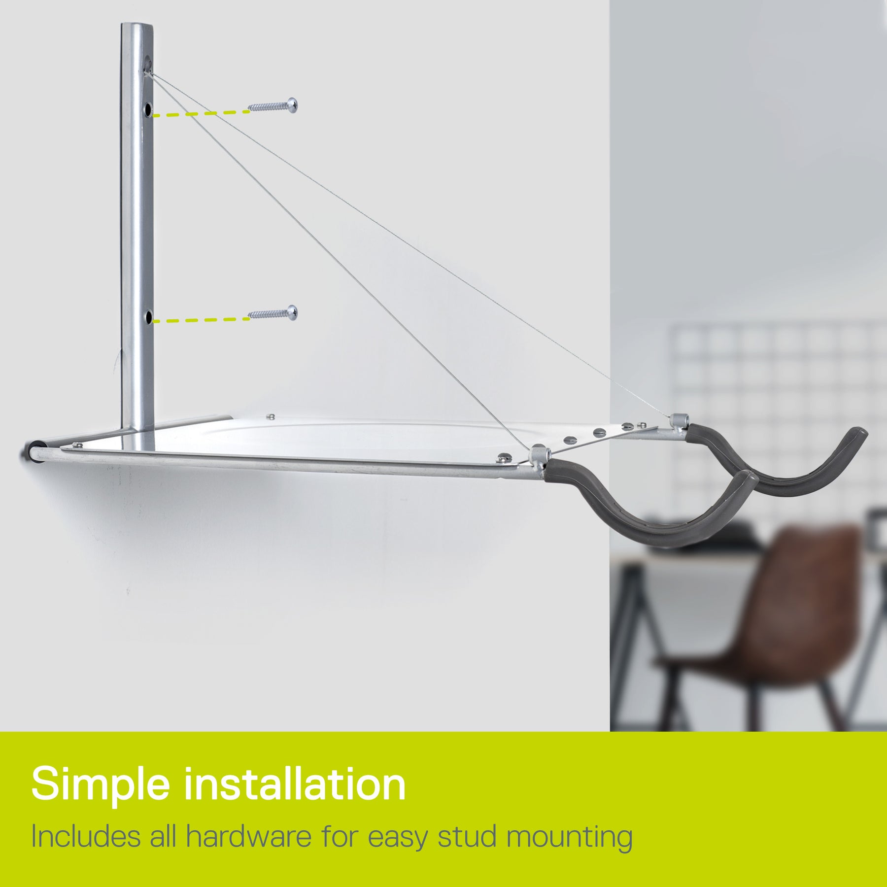 Single Bike Wall Mount Rack with Shelf – Delta Cycle