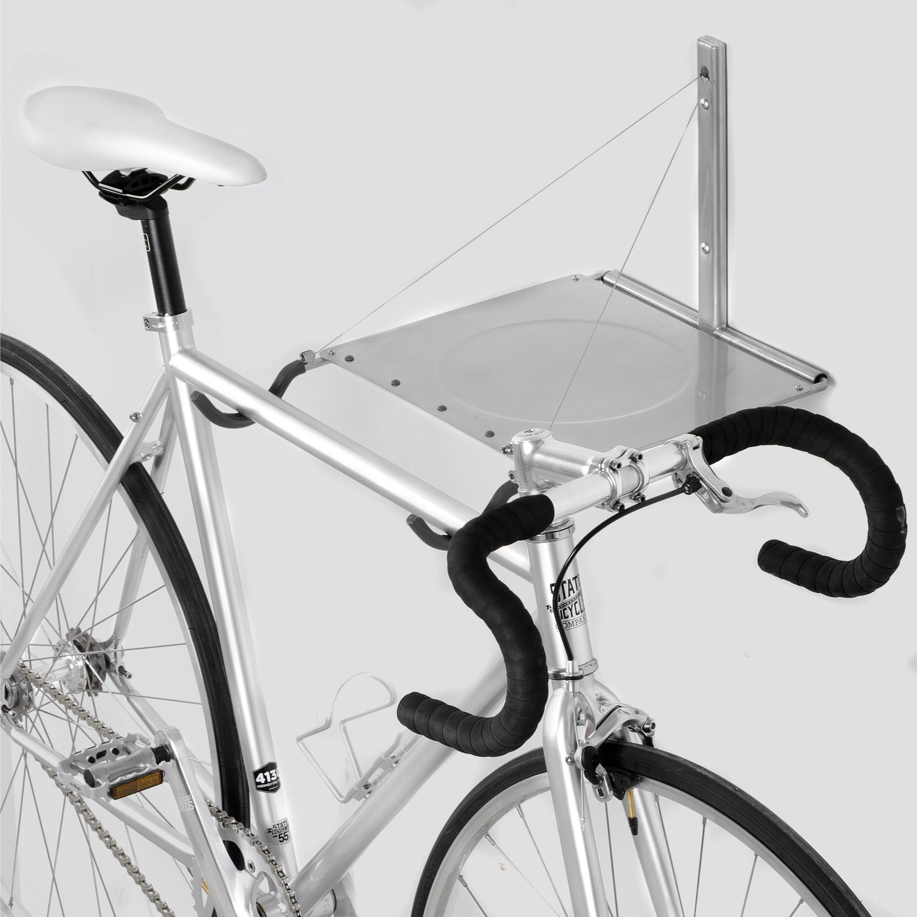 Single Bike Wall Mount Rack with Shelf – Delta Cycle