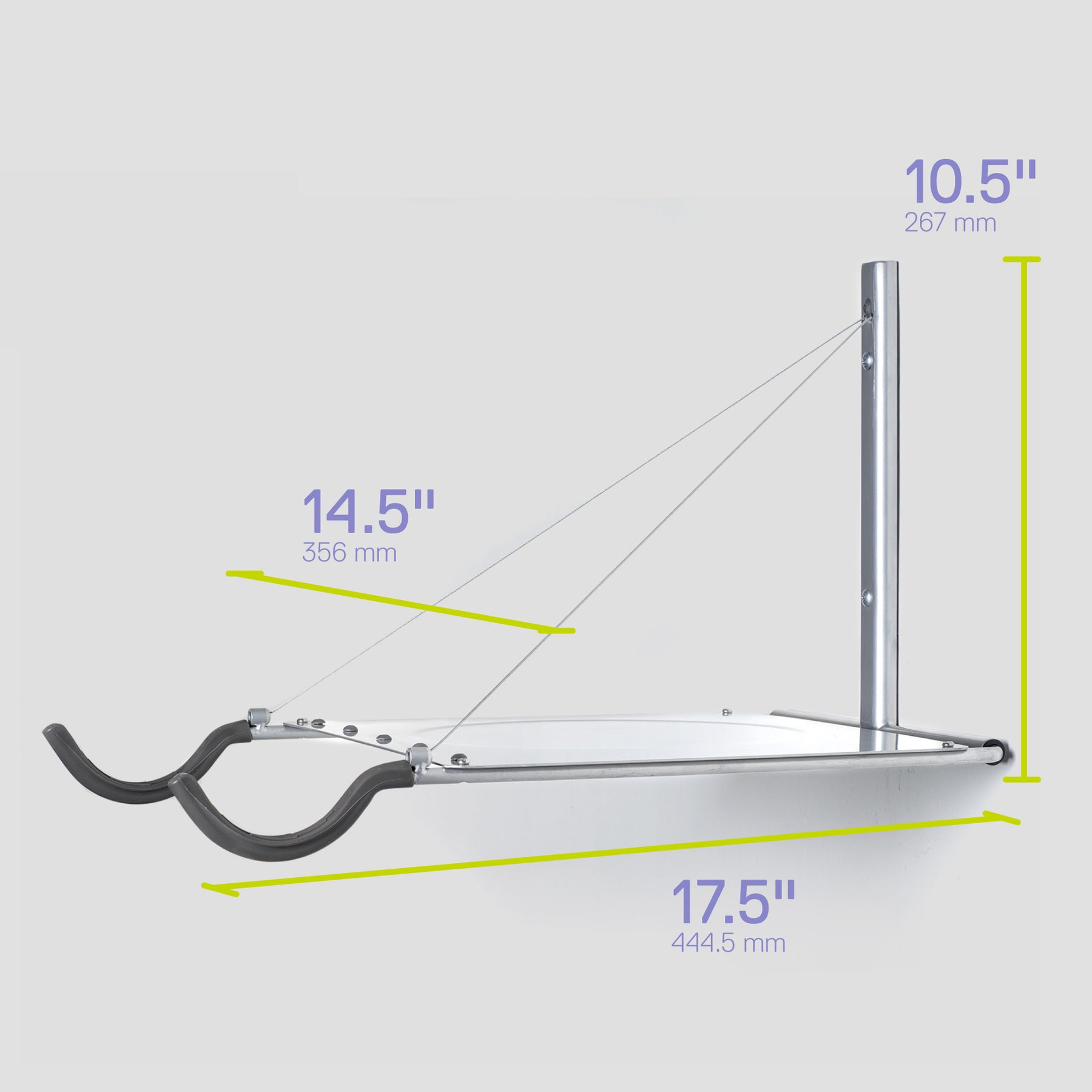 Single Bike Wall Mount Rack with Shelf – Delta Cycle