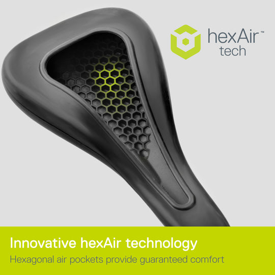 Delta Cycle ＆ Home HexAir ペロトンシートクッション - インスタントレスポンス、圧力軽減HexAirグリッドテクノロジー - パッドなしジェル - 自転車シートクッ hexAir Saddle Cover - Touring \u2013 Delta Cycle