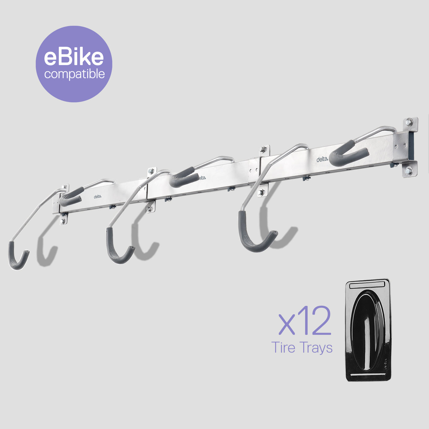 Six Bike Wall Mounted Rail Rack – Delta Cycle