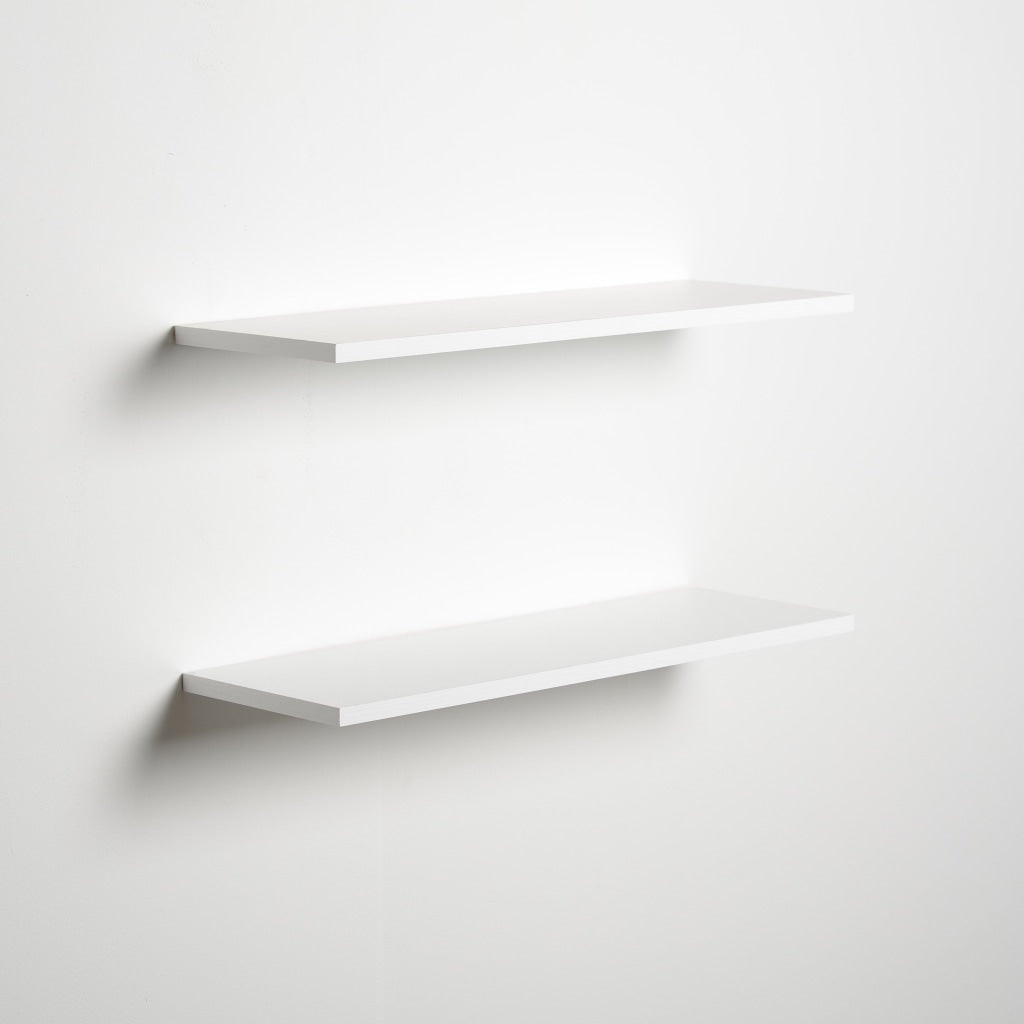 Slim Floating Shelves (2 Pack) White .5 Thick 2 Sizes Available 8 D X 24 W H Shelving